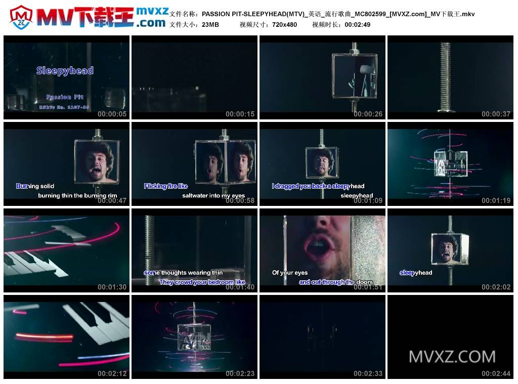 PASSION PIT-SLEEPYHEAD(MTV)_英语_流行歌曲_MC802599